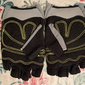 Black, Gray & Yellow Training Gloves